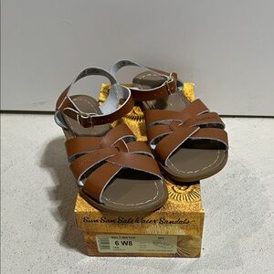 Classic Salt Water Sandals by Hoy in Tan